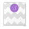 Purple and Grey Chevron Notepad