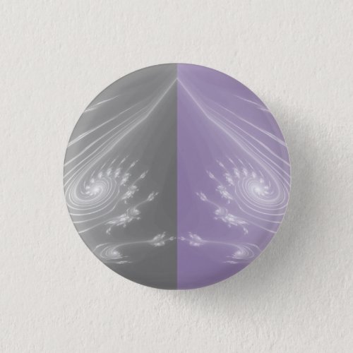 Purple and Grey Fractal Spade Button