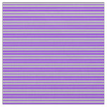[ Thumbnail: Purple and Grey Stripes/Lines Pattern Fabric ]