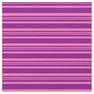 Purple and Hot Pink Colored Striped/Lined Pattern Fabric