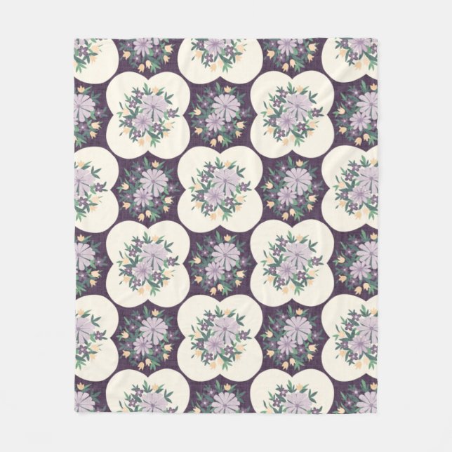 Purple and lavender baby blanket (Front)