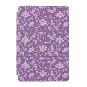 Purple and lavender floral pattern iPad mini cover