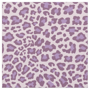 Purple and Lavender Leopard Fabric