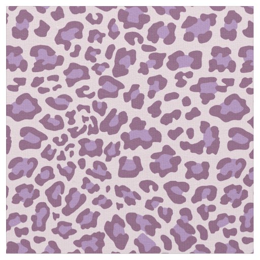 Purple and Lavender Leopard Fabric