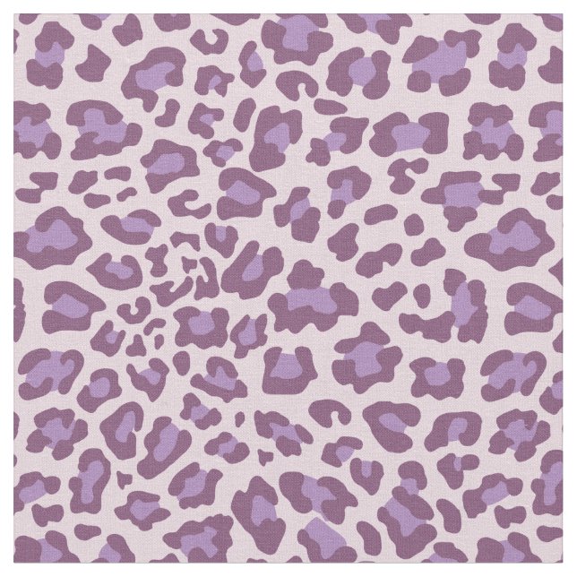 Purple and Lavender Leopard Fabric (Close Up)