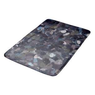 Purple and Lavender Paint Splatter  Bath Mat
