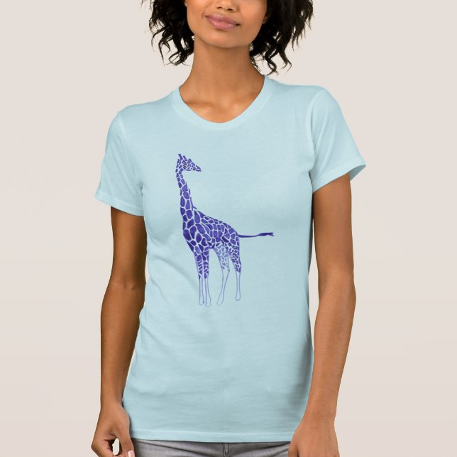 Purple and Lavender Spots Giraffe Tshirts (Front)