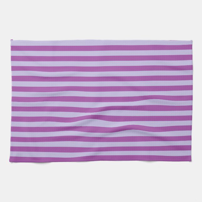 Purple and Lavender Stripes Towel (Horizontal)