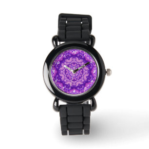 Purple and Lavender Victorian Floral Watch