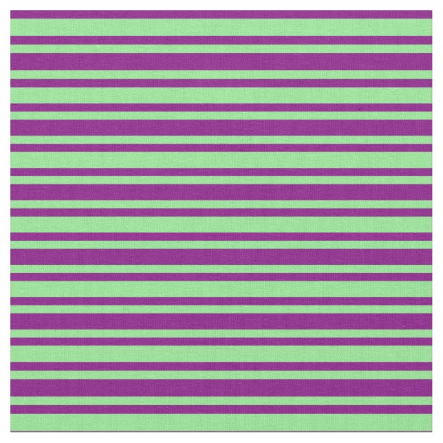 Purple and Light Green Striped Pattern Fabric (Close Up)