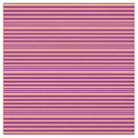 [ Thumbnail: Purple and Light Salmon Stripes/Lines Pattern Fabric ]