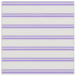 [ Thumbnail: Purple and Light Yellow Colored Pattern Fabric ]