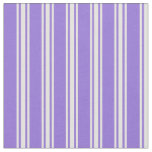 [ Thumbnail: Purple and Light Yellow Striped/Lined Pattern Fabric ]