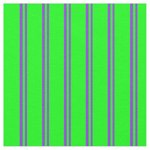 Purple and Lime Lines Pattern Fabric