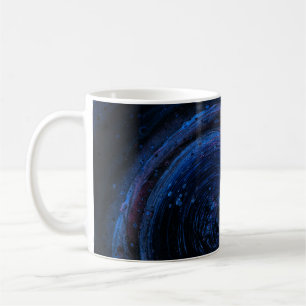 Purple and maroon abstract painting coffee mug