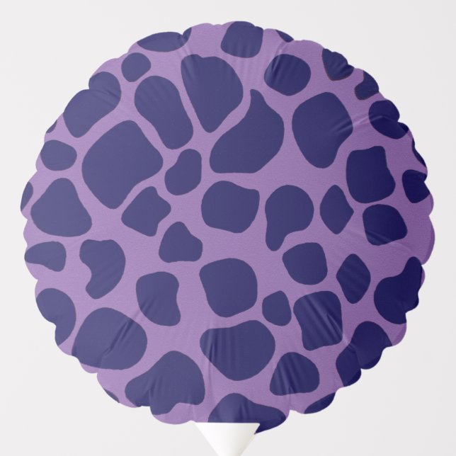 Purple and Midnight Blue Giraffe Balloon (Front)
