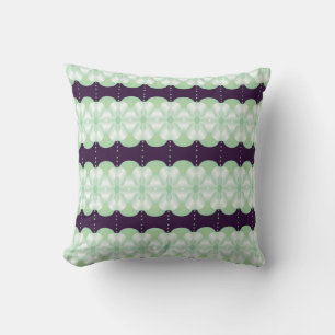 Purple And Mint-green Reversible Pillow