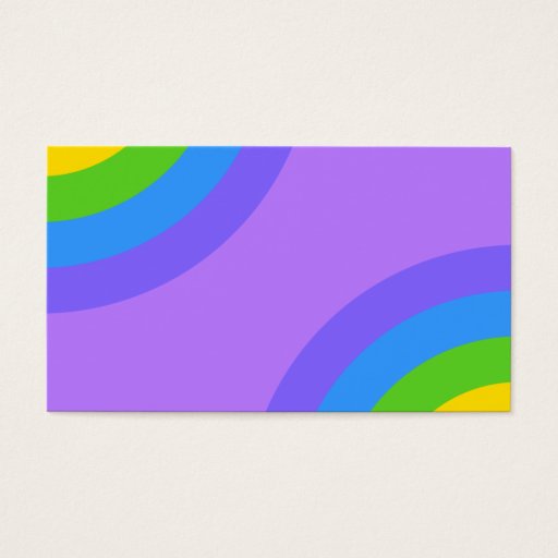 Customizable Purple and Multicolor Abstract. Business Card