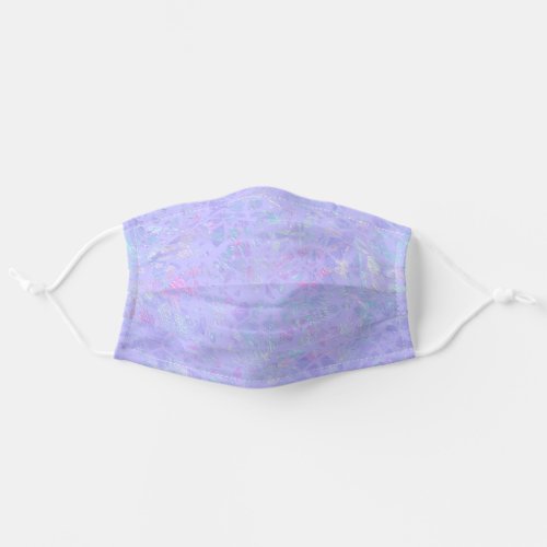 Purple and Multicolor Flakes Adult Cloth Face Mask