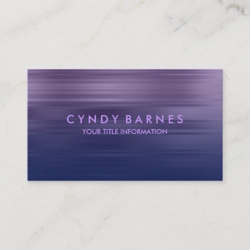 Purple and Navy Stripe Business Card