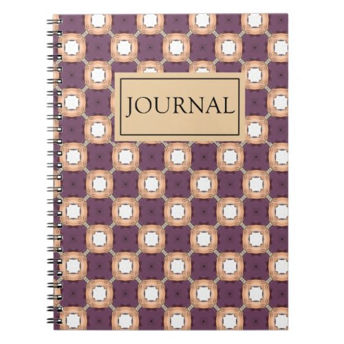 Purple and Orange Checkered Journal