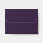 Purple and Orange Damask A2 Envelope for RSVP (Back (Top Flap))