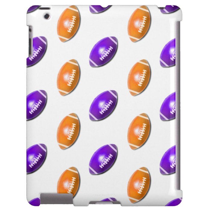 Purple and Orange Football pattern