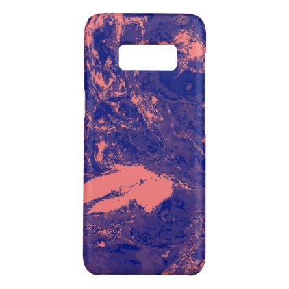 Purple and Orange Marble texture Liquid paint art Case-Mate Samsung Galaxy S8 Case