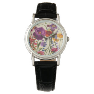Purple and Orange Poppy Melody Watch