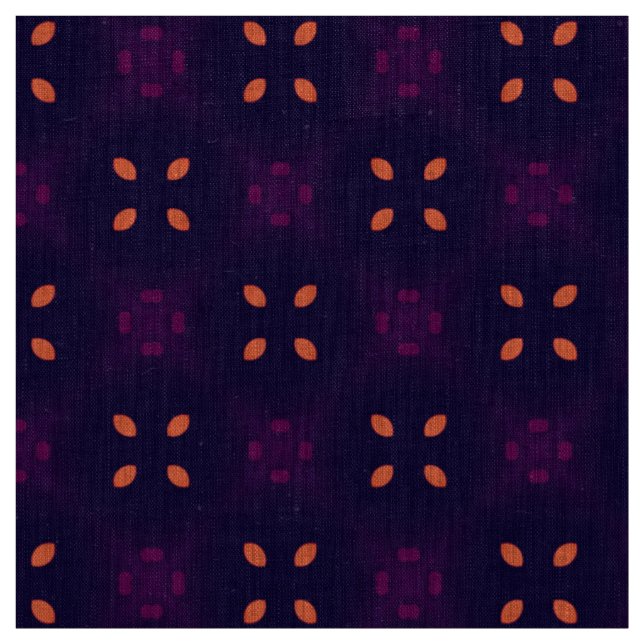 Purple and Orange School Spirit Sports Team Fabric (Swatch)