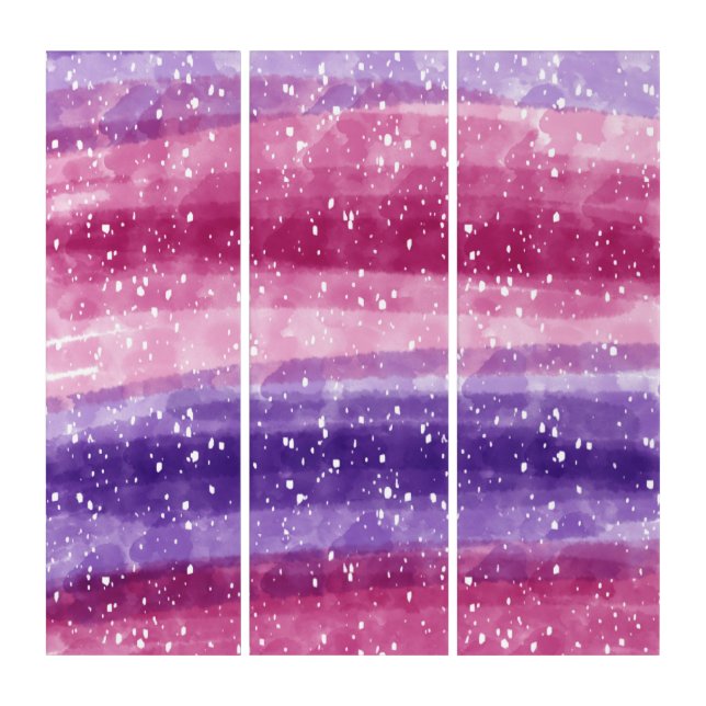Purple and Pink Abstract Art (Front)
