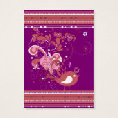 Purple and Pink Abstract Bird (Back)