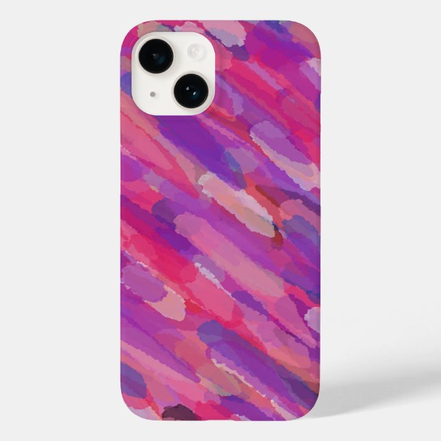Purple and Pink Abstract Pattern Case-Mate iPhone Case (Back)