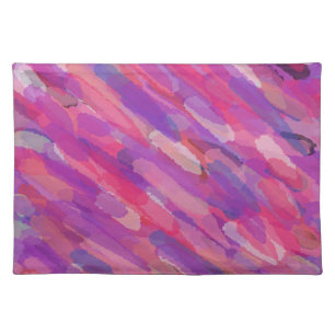 Purple and Pink Abstract Pattern Placemat