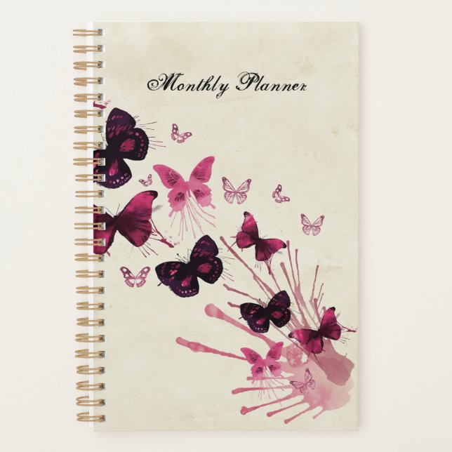 Purple and Pink Butterfly (Updated) Planner (Front)