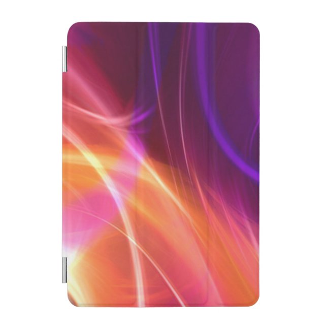 Purple and Pink Dynamic Waves iPad Mini Cover (Front)