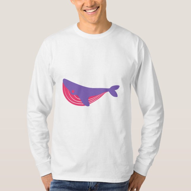 Purple and Pink Fish T-Shirt (Front)