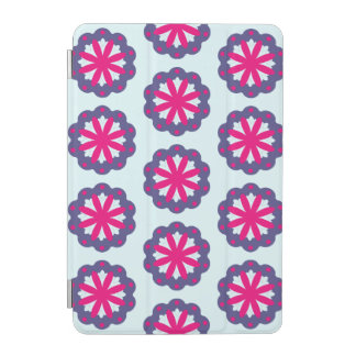 Purple and pink floral shapes illustration  iPad mini cover