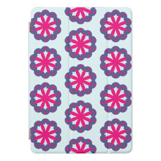Purple and pink floral shapes illustration  iPad pro cover