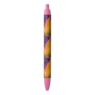 Purple and Pink Flower Pen