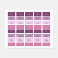 Lavender Kids Name Iron On Clothing Labels
