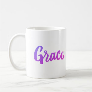 Purple And Pink Gradient Grace Coffee Mug