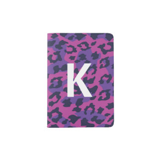 Purple and Pink Leopard Cheetah Print  Passport Holder