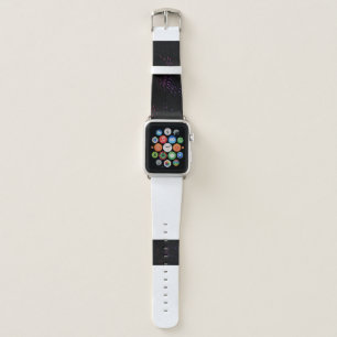 Purple and pink lights apple watch band