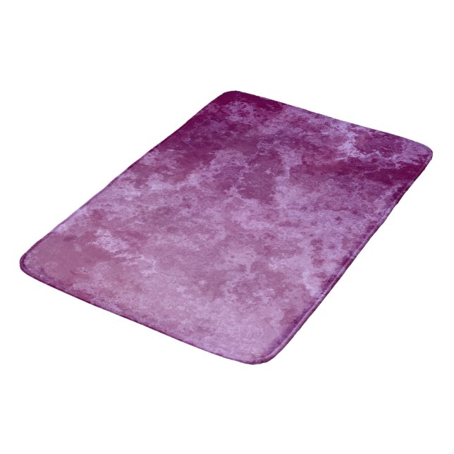purple and pink Marble abstract Bath Mat (Angled)