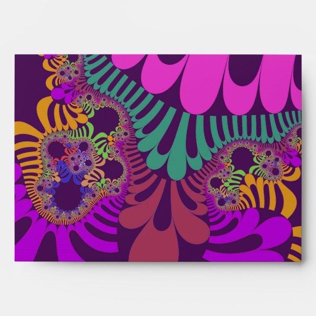 Purple and Pink Mod Envelope (Front)