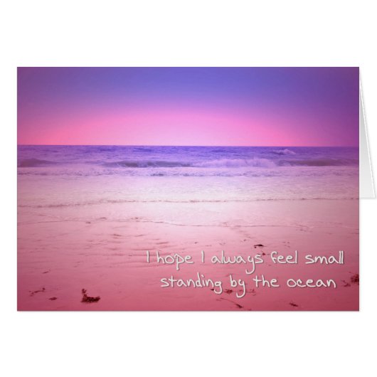 purple and pink ocean sunset cards (Front Horizontal)