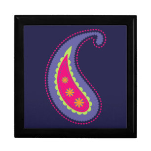 Purple and Pink Paisley Gift Box