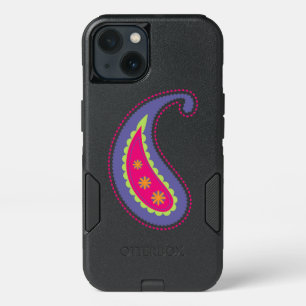 Purple and Pink Paisley iPhone 13 Case