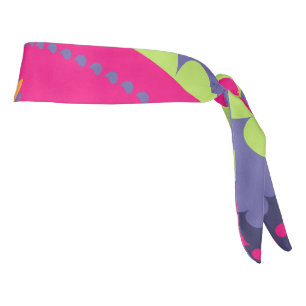 Purple and Pink Paisley Tie Headband
